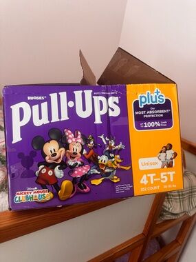 Pull-Ups Potty Training Pants 4T-5T Unisex - Purple & Orange open case